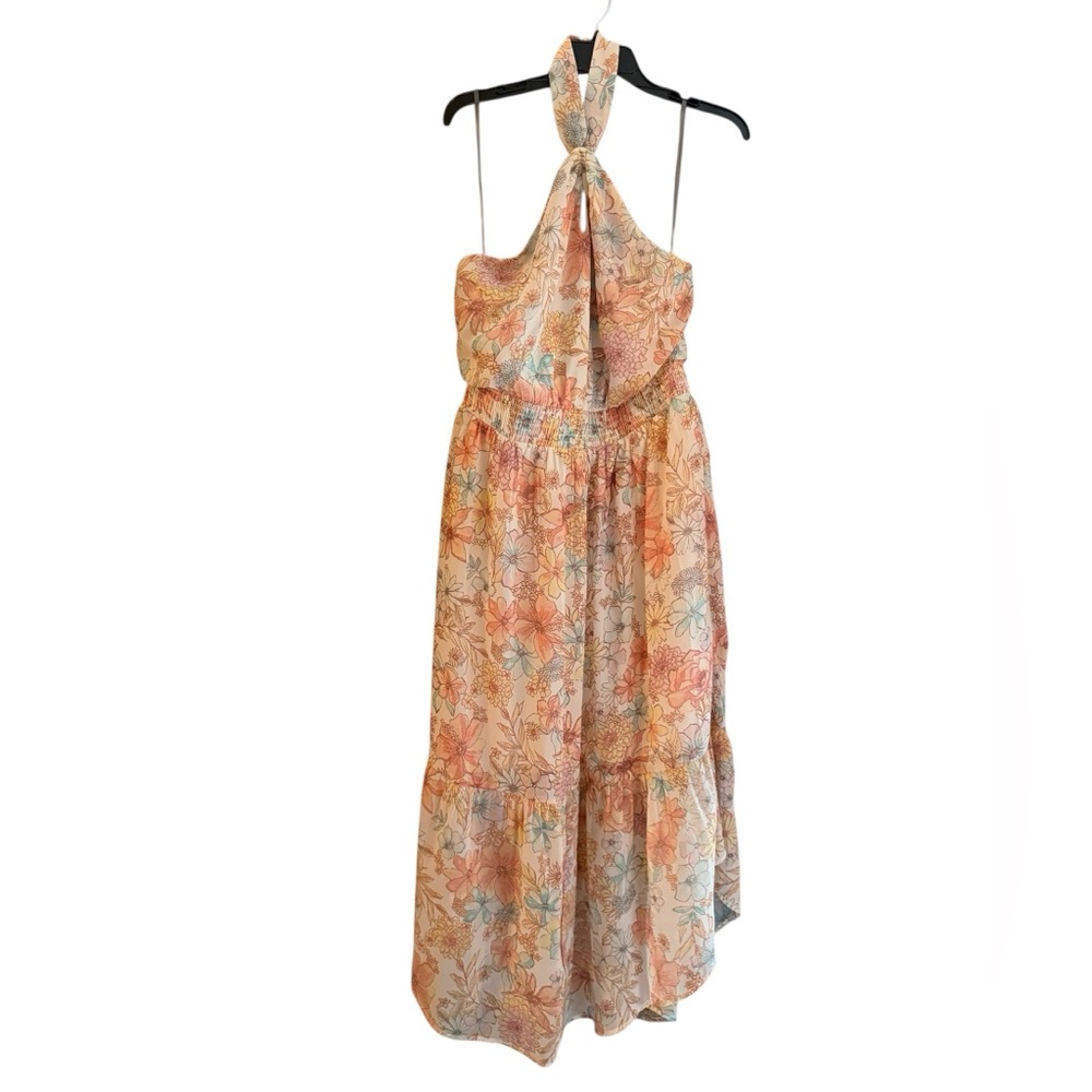 Maurices Floral Halter Maxi Dress - Multicolor